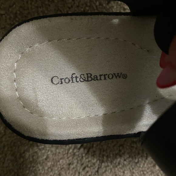 Croft&Borrow Black Depot Sandals Size 7 - Picture 2 of 6